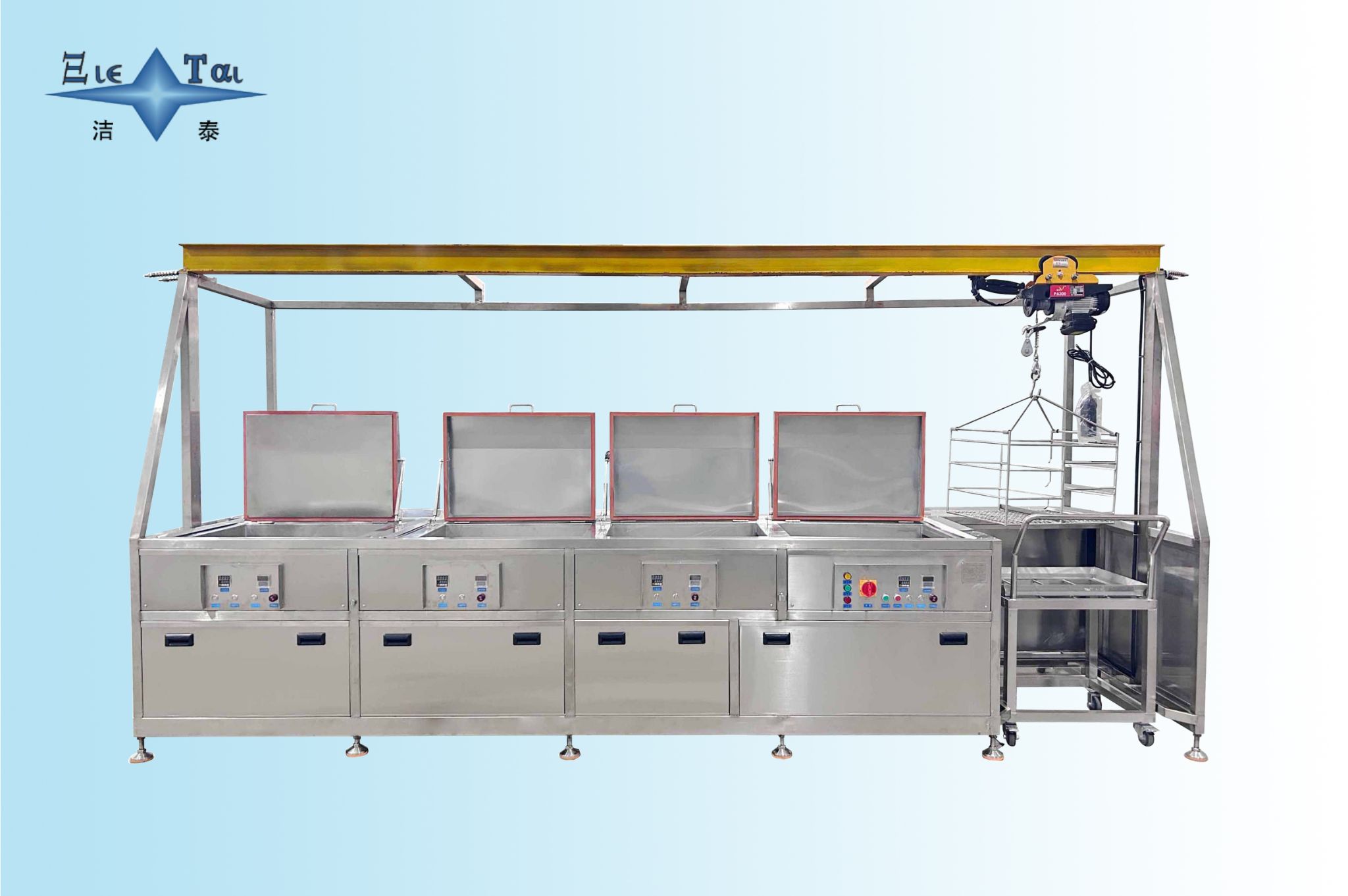 28kHz Custom Ultrasonic Cleaners 90KW Industrial Ultrasonic Cleaning Machine
